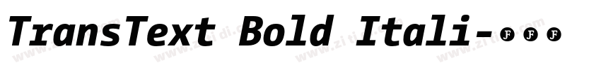 TransText Bold Itali字体转换 TransText Bold Itali字体转换